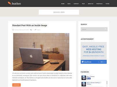 Feather Blogger Template