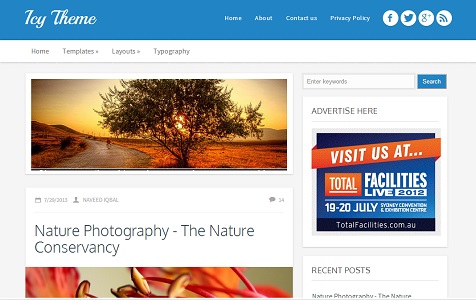 ICY Responsive Blogger Template