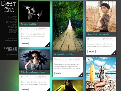 Dream Grid Based Blogger Template small