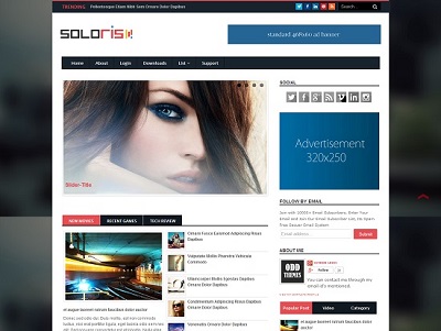Soloris Magazine Blogger Template small