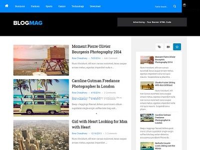 Blogmag Clean Magazine Blogger Template small