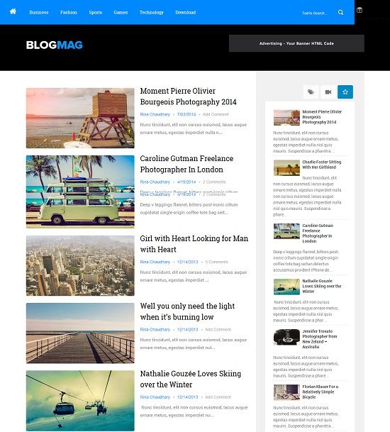 Blogmag Clean Magazine Blogger Template