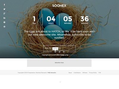 SOONEX Coming Soon Blogger Template small