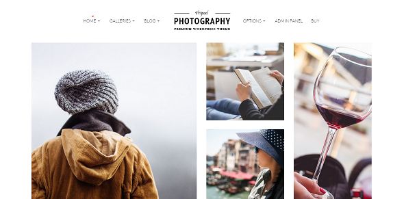 Tripod Photography WordPress theme