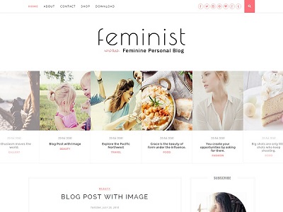 Feminist Responsive Blogger Template small